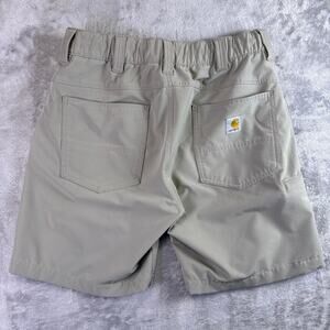 Carhartt Beige Utility Shorts Men’s Medium Workwear Lightweight Stretch Khaki